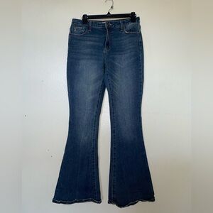 Juicy Couture Blue Flare Wide Leg Jeans